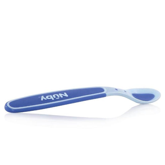 Cucchiaio termosensibile con punta morbida Nuby  Blu