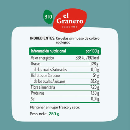 Bio-Pflaumen ohne Stein El Granero 250 g