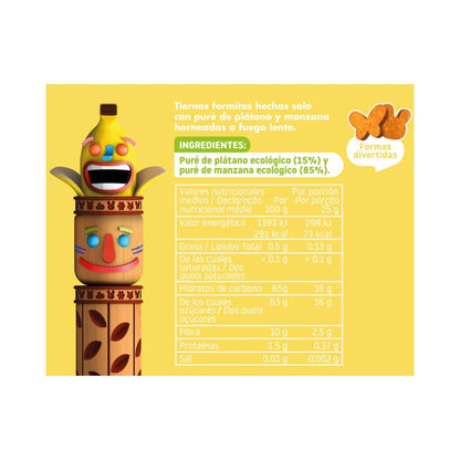 CONFEZIONE DA 3 Snack ECO alla mela e banana 25 g Triboo