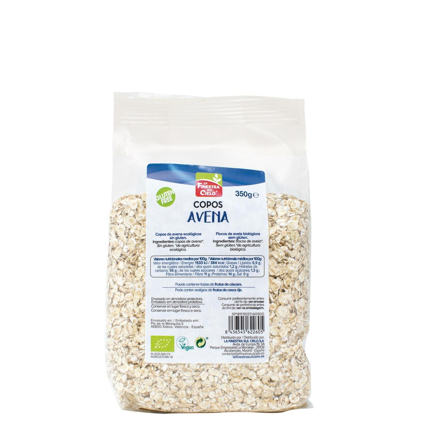 Fiocchi d'avena senza glutine La Finestra Sul Cielo 350 g