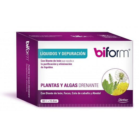 Plantes et algues drainantes Biform, 60 gélules
