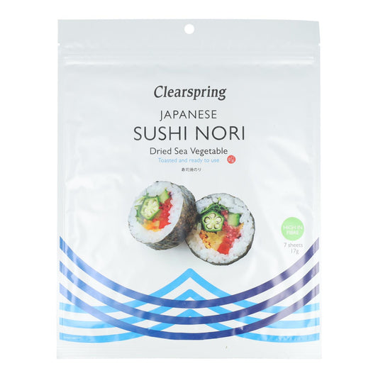 Clearspring Spezial Sushi Nori Algen, 7 Blätter, 17 g
