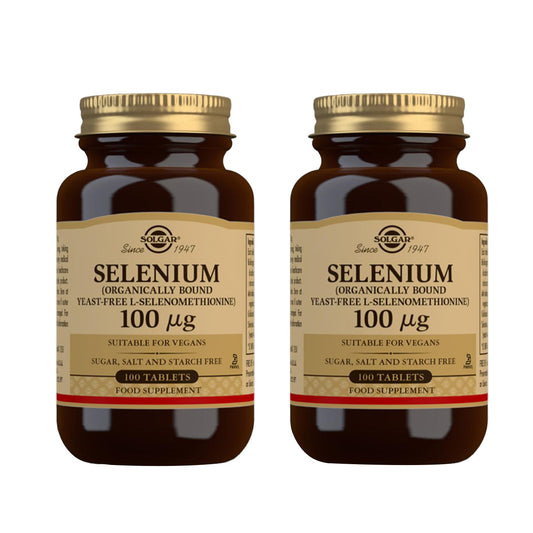 Pack 2x Sélénium (sans levure), 100 comprimés de 100 mg