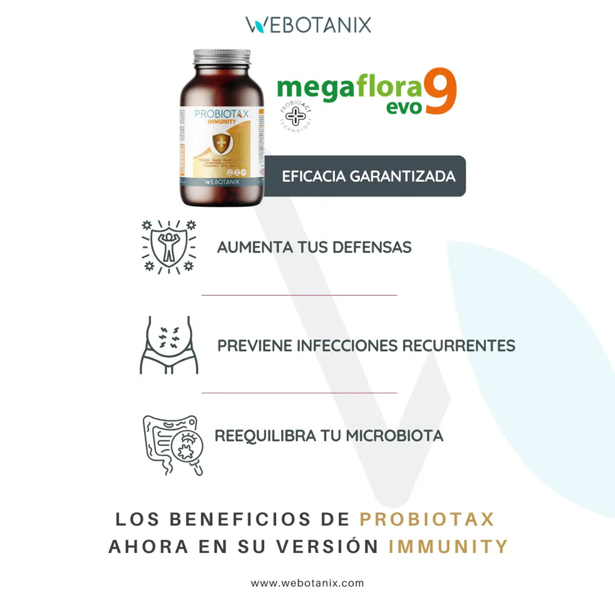 Probiotax Immunity Défenses WeBotanix 45 gélules
