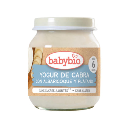 Yaourt au lait de chèvre avec abricot et banane biologique Babybio 2x130 g
