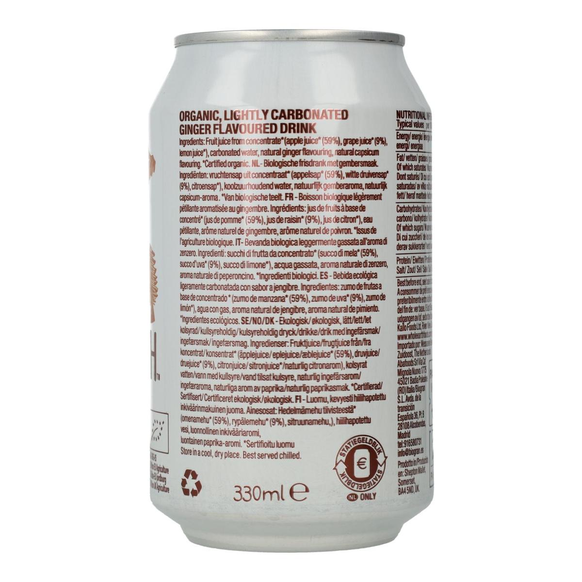 6er-Pack Whole Earth Ingwer-Erfrischungsgetränk 330 ml