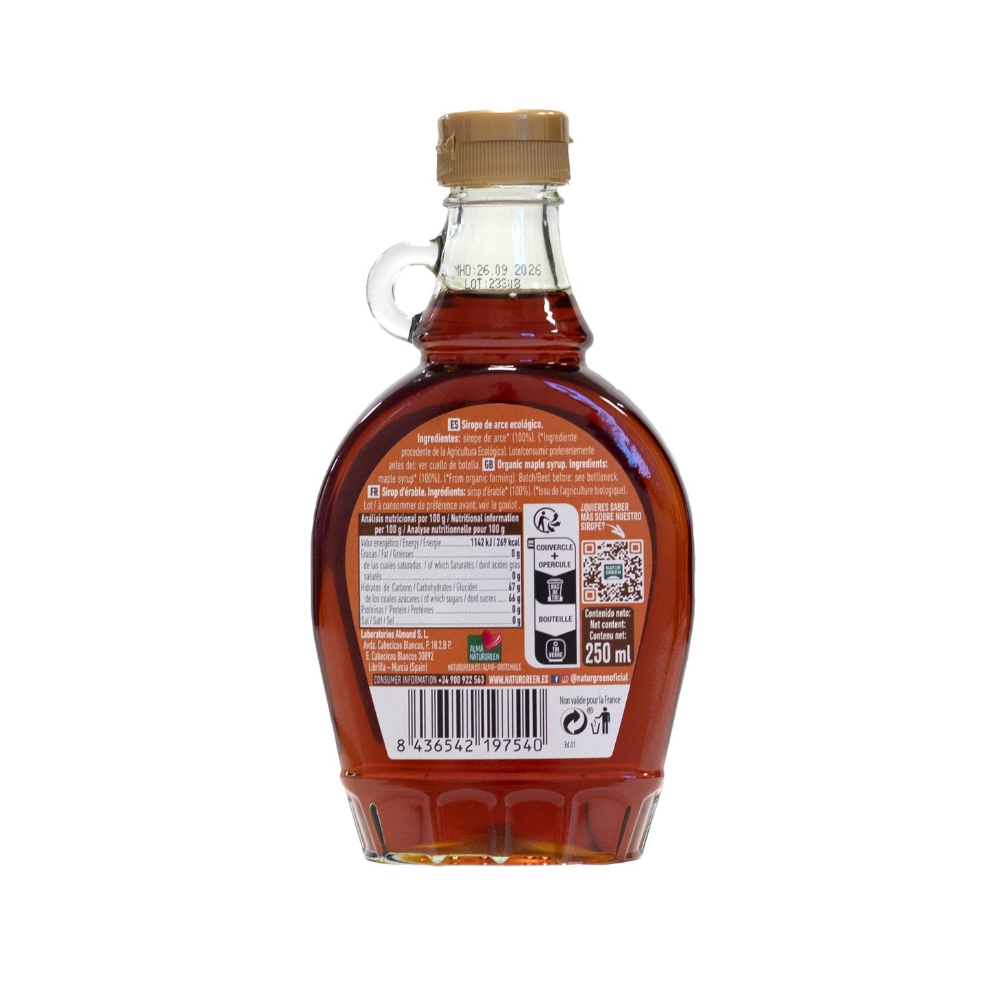 Sciroppo d'acero BIO NaturGreen 250 ml