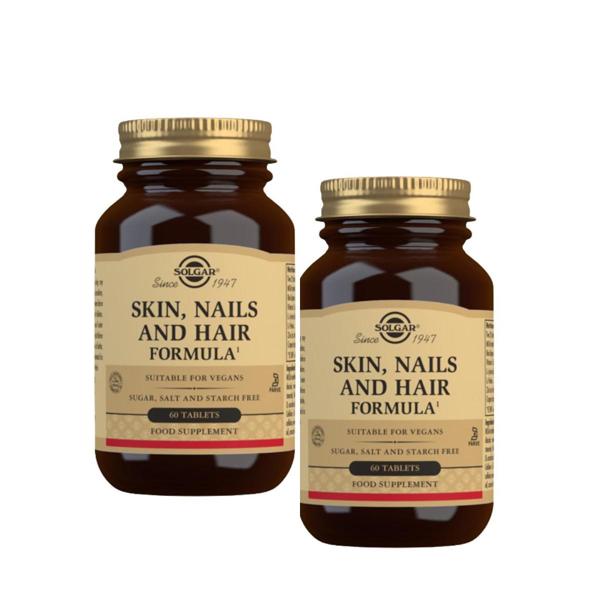 Hair, skin and nail formula pack, 60 + 60 tablets