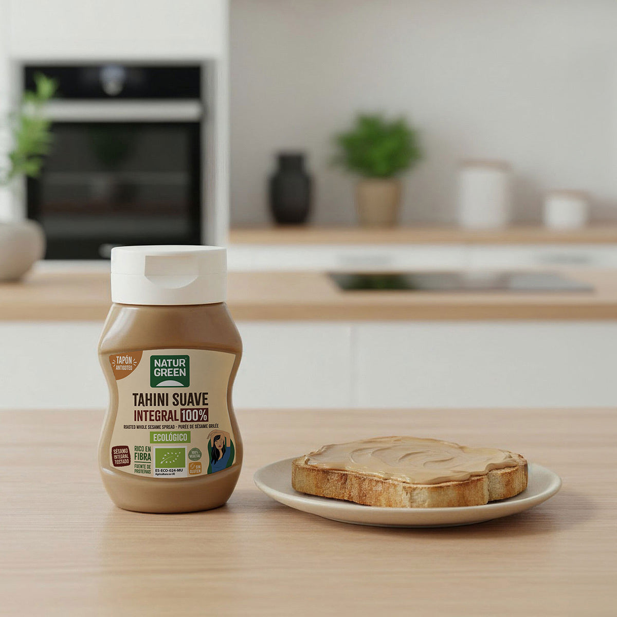 Bio-Tahini mild, vollkörnig, tropffrei NaturGreen 270 g