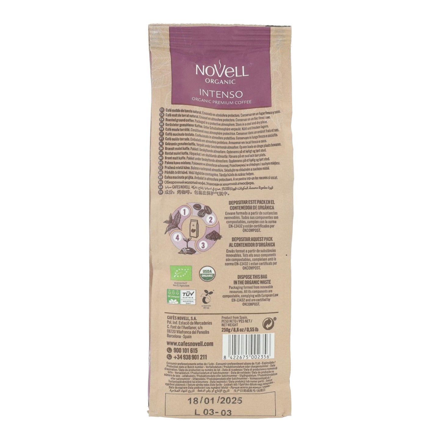 Gemahlener Kaffee Intenso 250 g