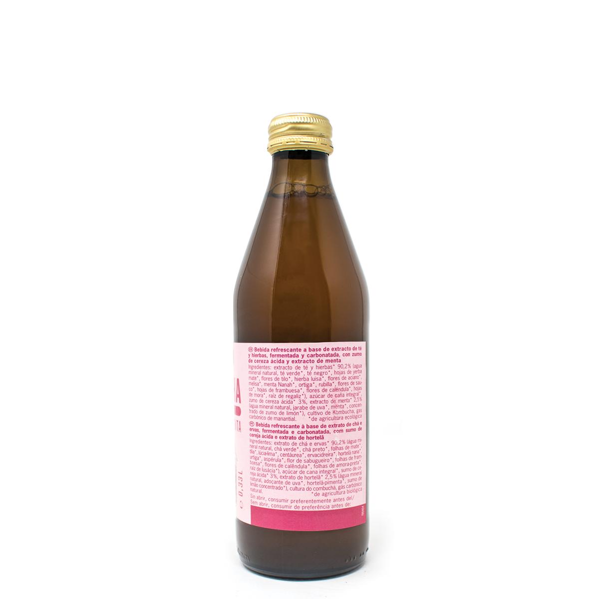 Kombucha wiśniowo-miętowa BIO Voelkel 330 ml