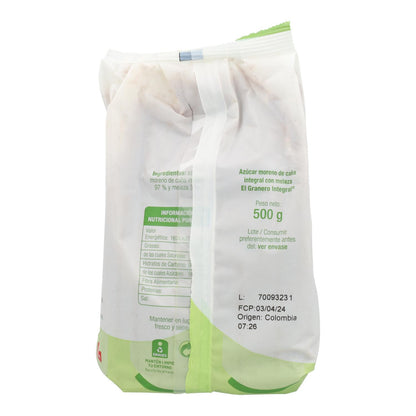 Zucchero integrale di canna con melassa El Granero 500 g