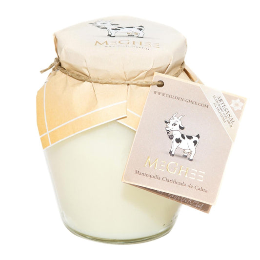 MeGhee Ghee au beurre de chèvre Bio Cabra Golden Ghee 370 ml
