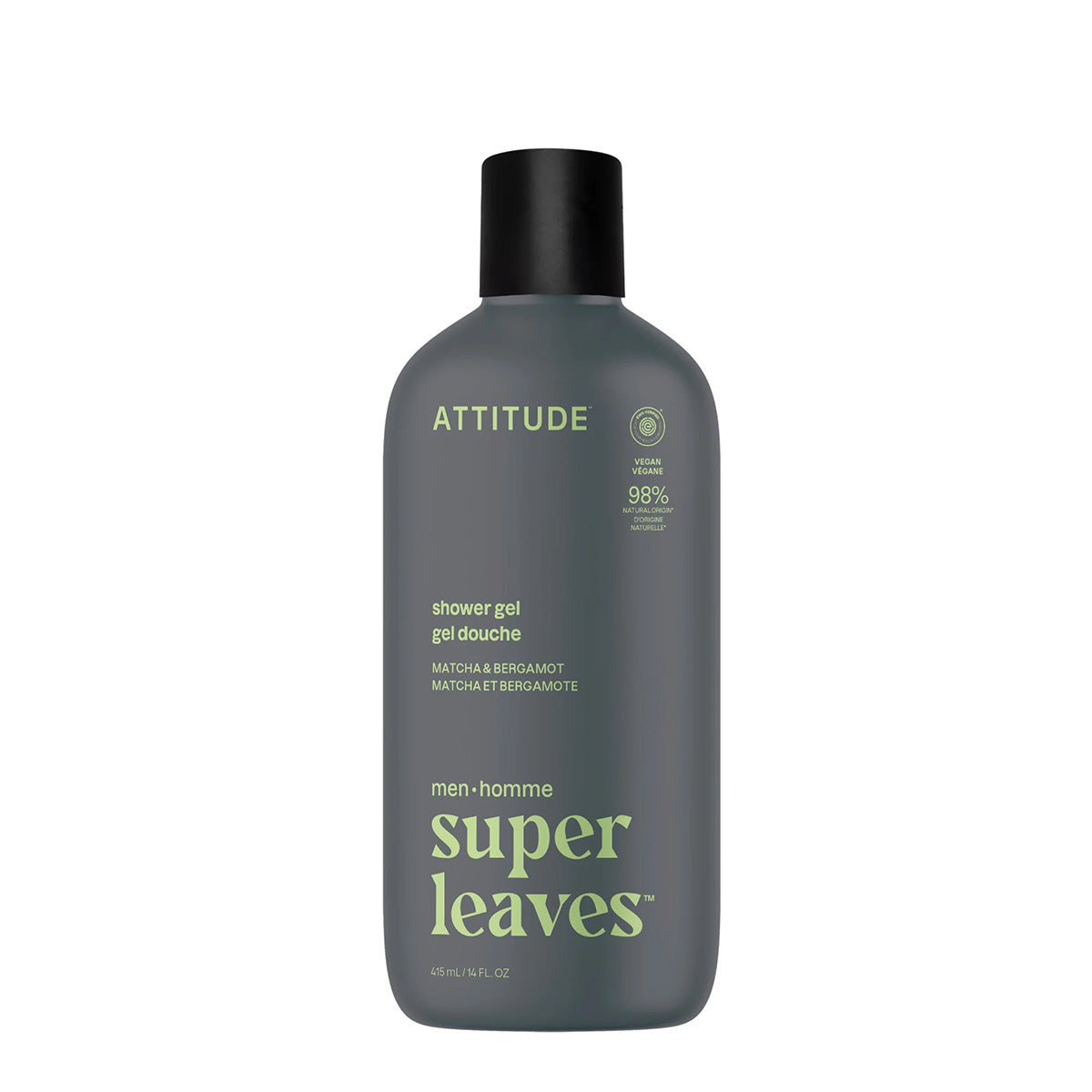 Super leaves men Żel pod prysznic Matcha & Bergamota 415 ml
