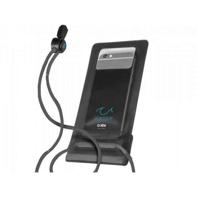 Wasserdichte Hülle für Smartphones bis zu 6,5" schwarz SBS