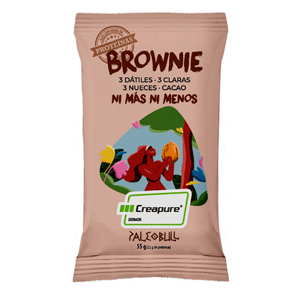 Barre individuelle brownie Creapure, Paleobull, 55 g