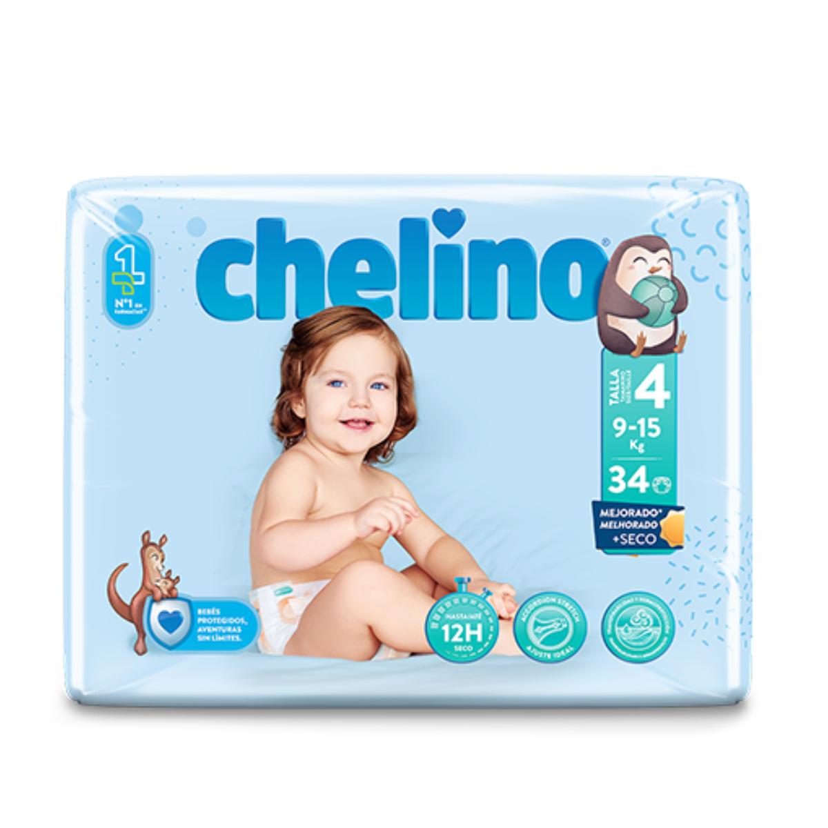 CHELINO PIELUCHY T4 Gateo (9-15 kg) 34 szt.