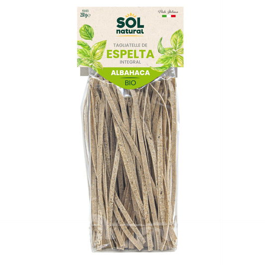 Tagliatelle de Espelta Integral con Albahaca BIO Sol Natural 250g