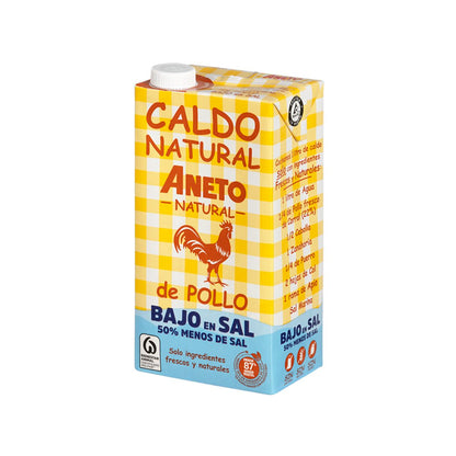 Aneto Low-Salt Natural Chicken Broth 1L
