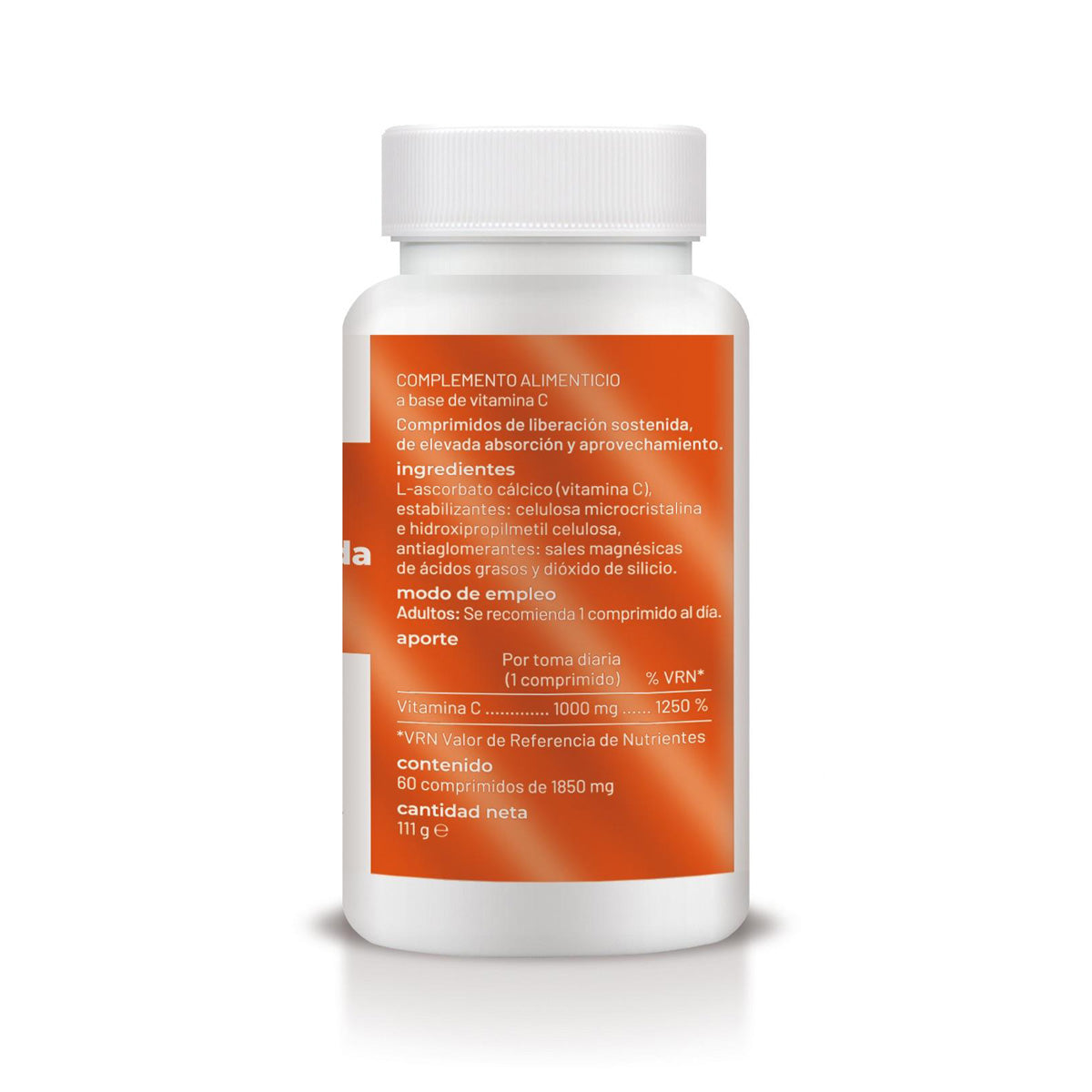 Nicht saures Vitamin C mit verzögerter Freisetzung, Soria Natural, 60 Tabletten