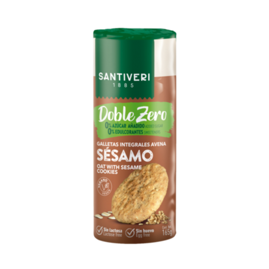 Double Zero Santiveri Oatmeal and Sesame Biscuits 165 g