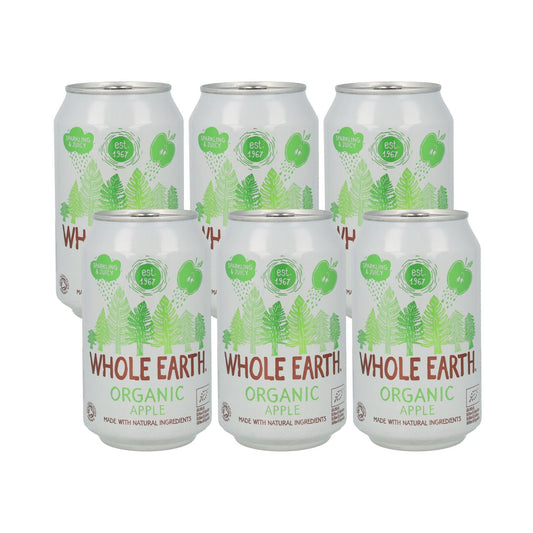 Pack x6 Boisson bio pomme, 330 ml. Whole Earth