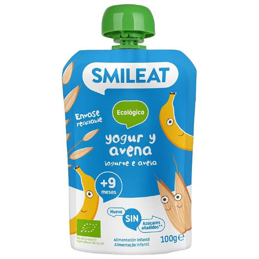 Pouche Jogurt i owies ECO Smileat, 100 g