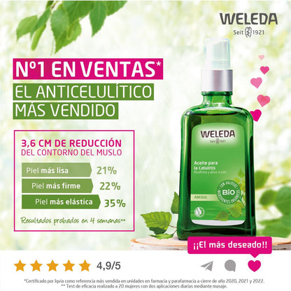 Olio anticellulite alla betulla Weleda 100 ml