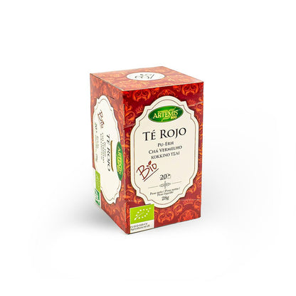 Czerwona herbata Puerh w torebkach Eco 20 filtrów Artemisbio