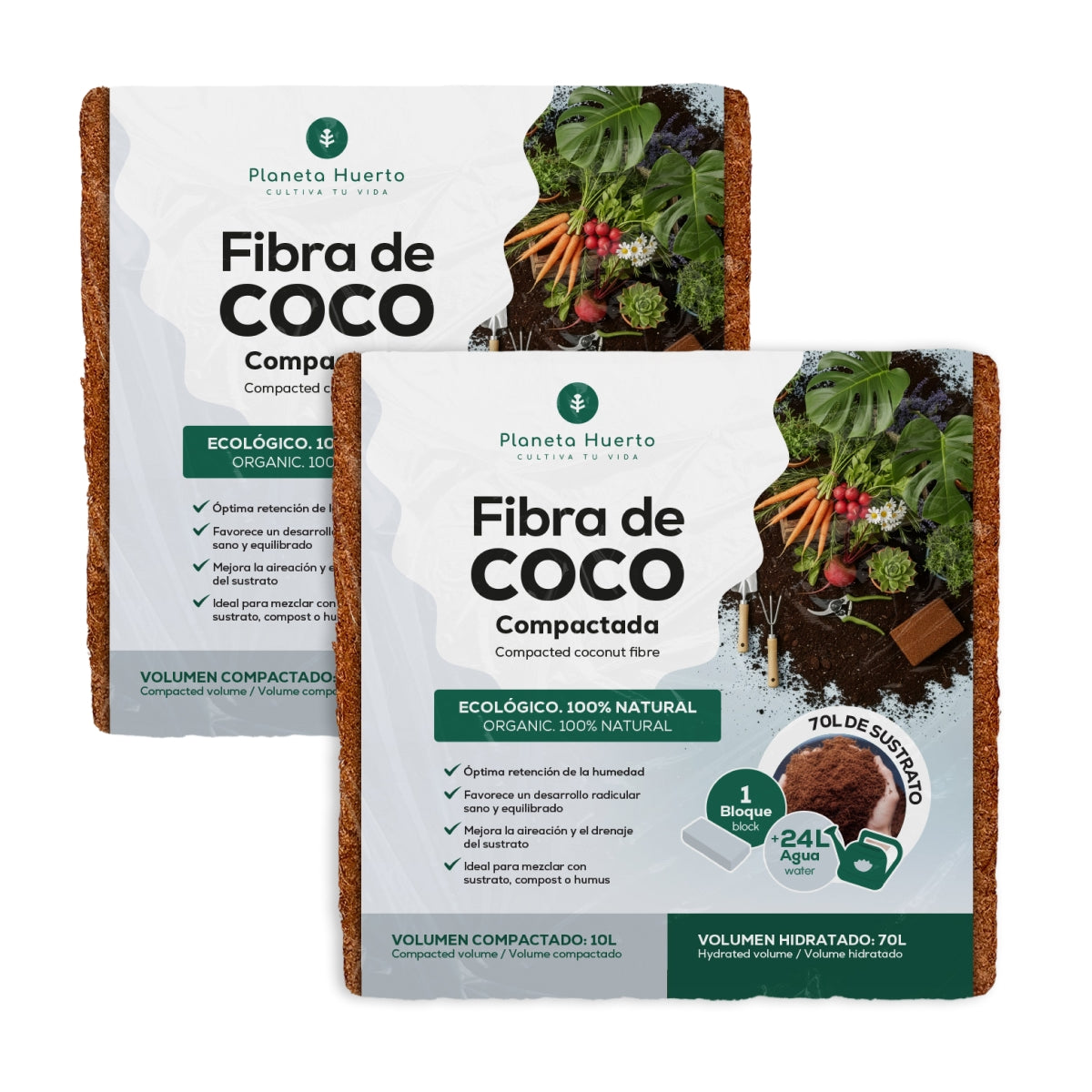 Opakowanie 2xGarden Planet Coco Fibre Substrate 70 litrów