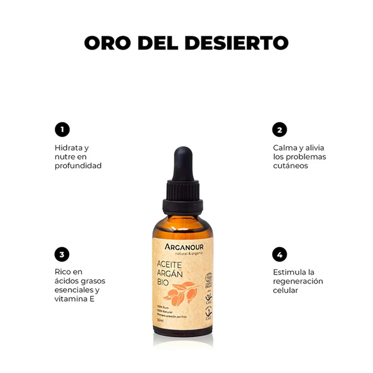 Olio di argan BIO 100% Arganour 50 ml