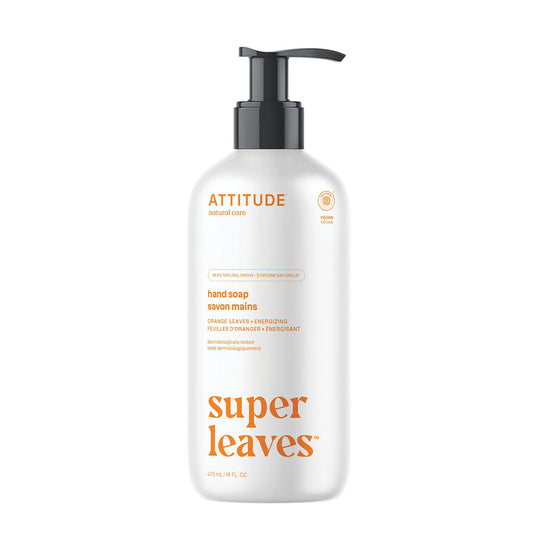 Super Leaves Handseife Orangenblüte und Eukalyptus, Attitude, 473 ml