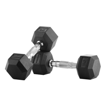 Sechskant-Gummihanteln Bodytone (Paar) 2,5 kg