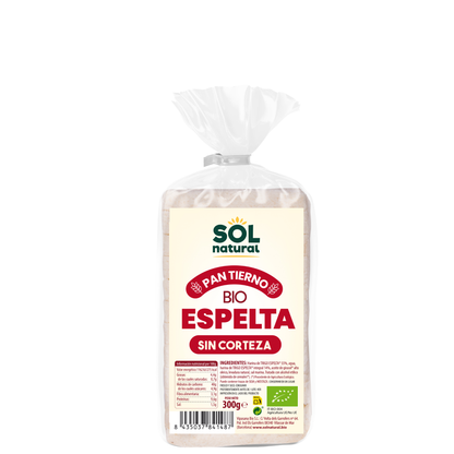 Pane in cassetta di farro senza crosta biologico Sol Natural 300 g
