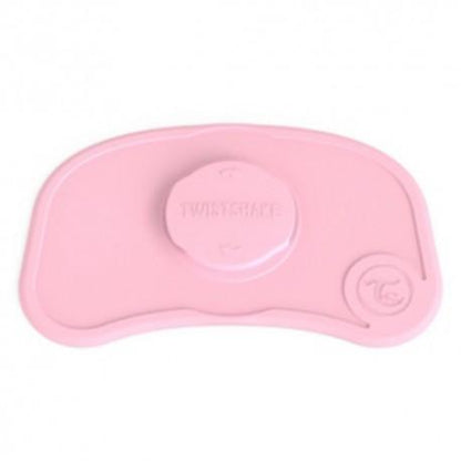 Mini nappe à ventouse + assiette antidérapante Click-Mat  Twistshake Rose pastel