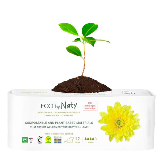 Serviettes hygiéniques Super, Naty, 12 unités