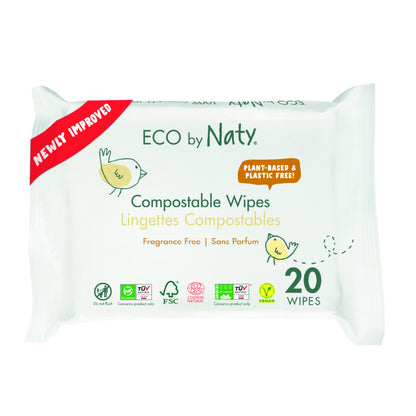 Lingettes format voyage Naty 20 unités