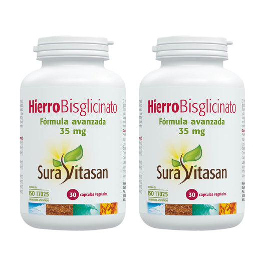 Pakket 2x ijzerbisglycinaat, Sura Vitasan, 30 capsules