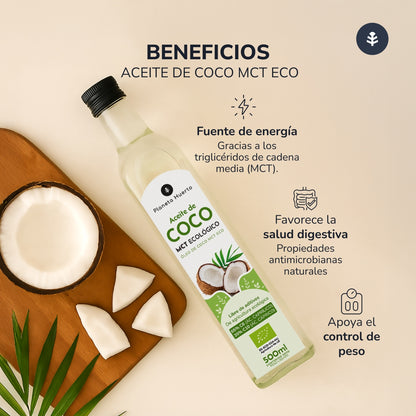 Keto-MCT-Kokosöl ECO Planeta Huerto 500 ml