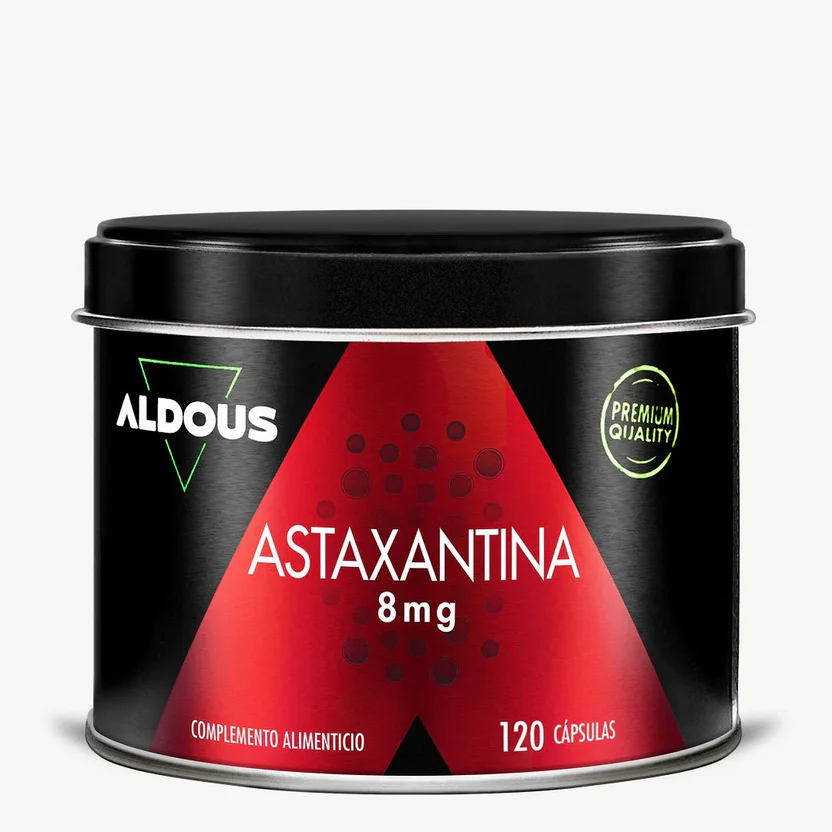 Ren naturlig astaxantin 8 mg, 160 mg Astaxantinarik olja Aldous Bio 120 kapslar