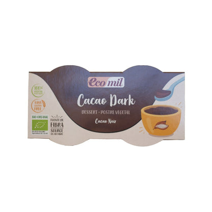 Dessert Cacao Dark Bio Ecomil 2 pezzi da 125 g