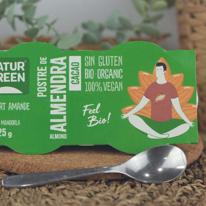 Postre de Almendras y Cacao NaturGreen,  2 x 125 g