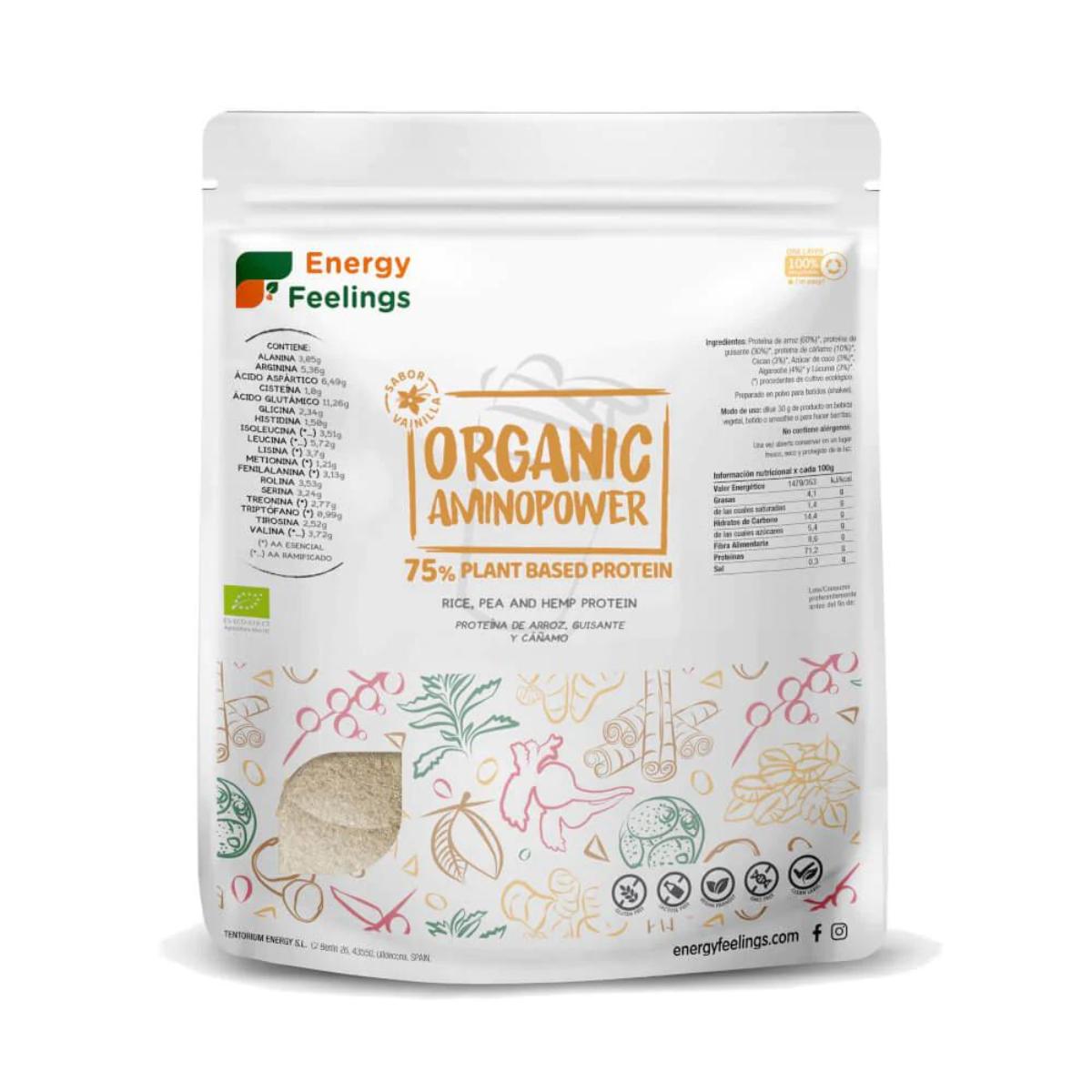 Organic Aminopower ECO 75% vanilla Energy Feelings 500 g