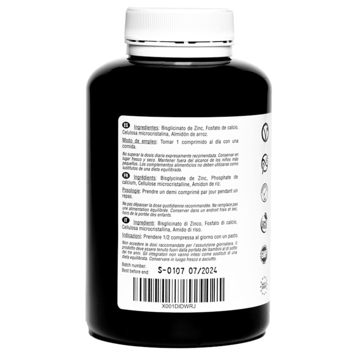 Zinco 25 mg Bisglicinato 400 compresse vegane Hivital