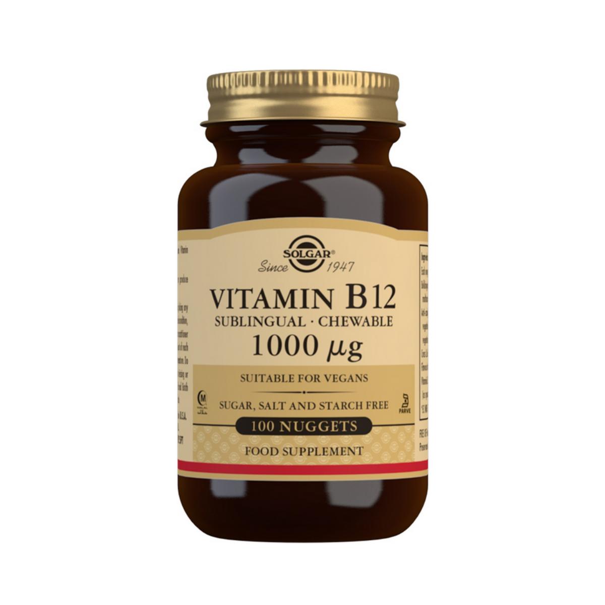 Vitamin B12 tuggbar/sublingual, 100 tabletter à 1000 μg