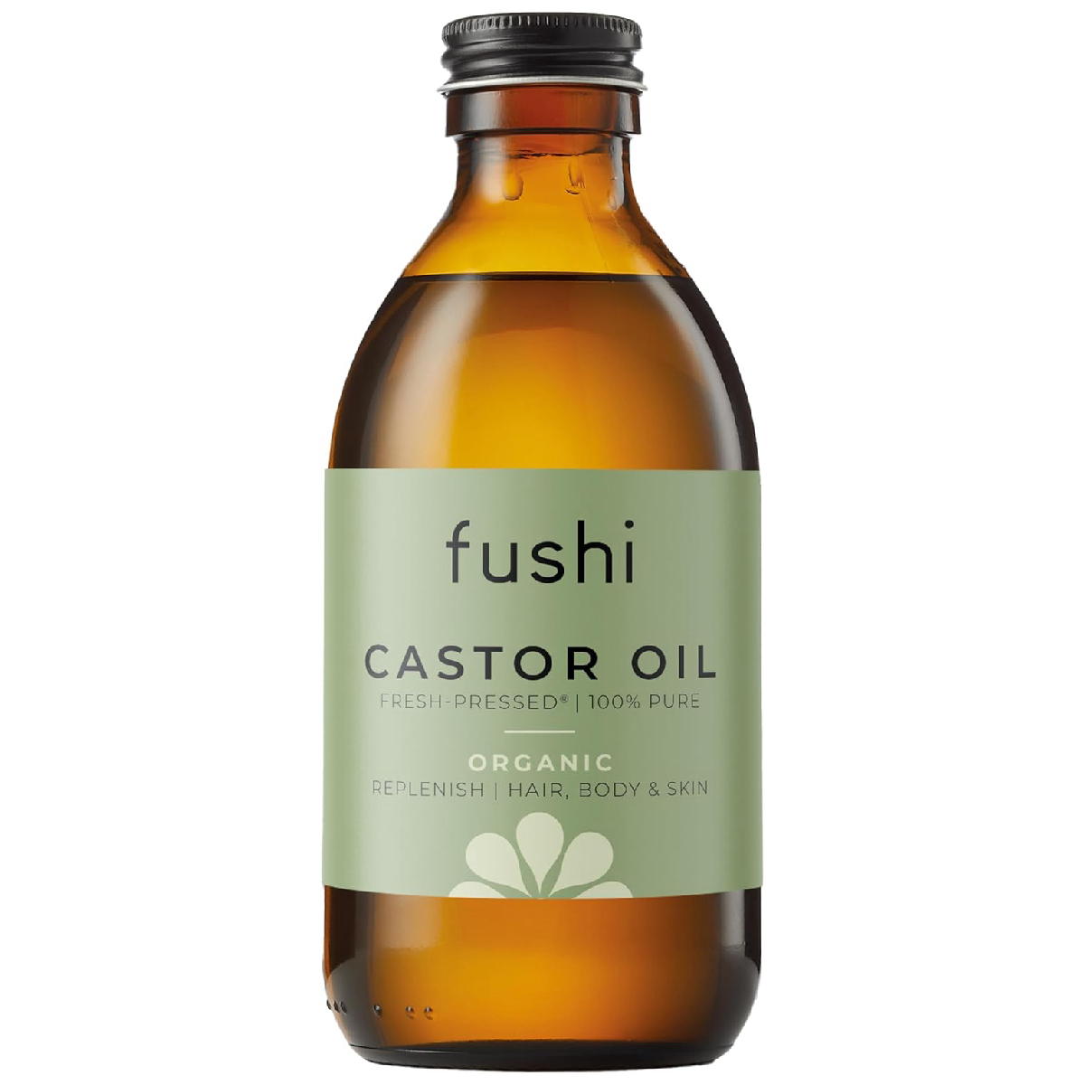 Bio-Rizinusöl für das Haar, kaltgepresst, Fushi 250 ml