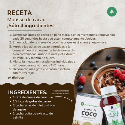 Gouttes de chocolat 100% cacao ECO Planeta Huerto 200 g