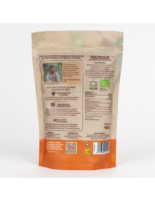 Fine-grain organic panela sugar Tierra Madre 400 g