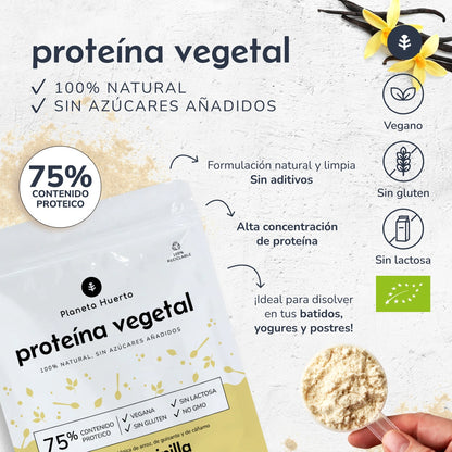 Vegetable protein Eco 75% vanilla Planeta Huerto 500 g
