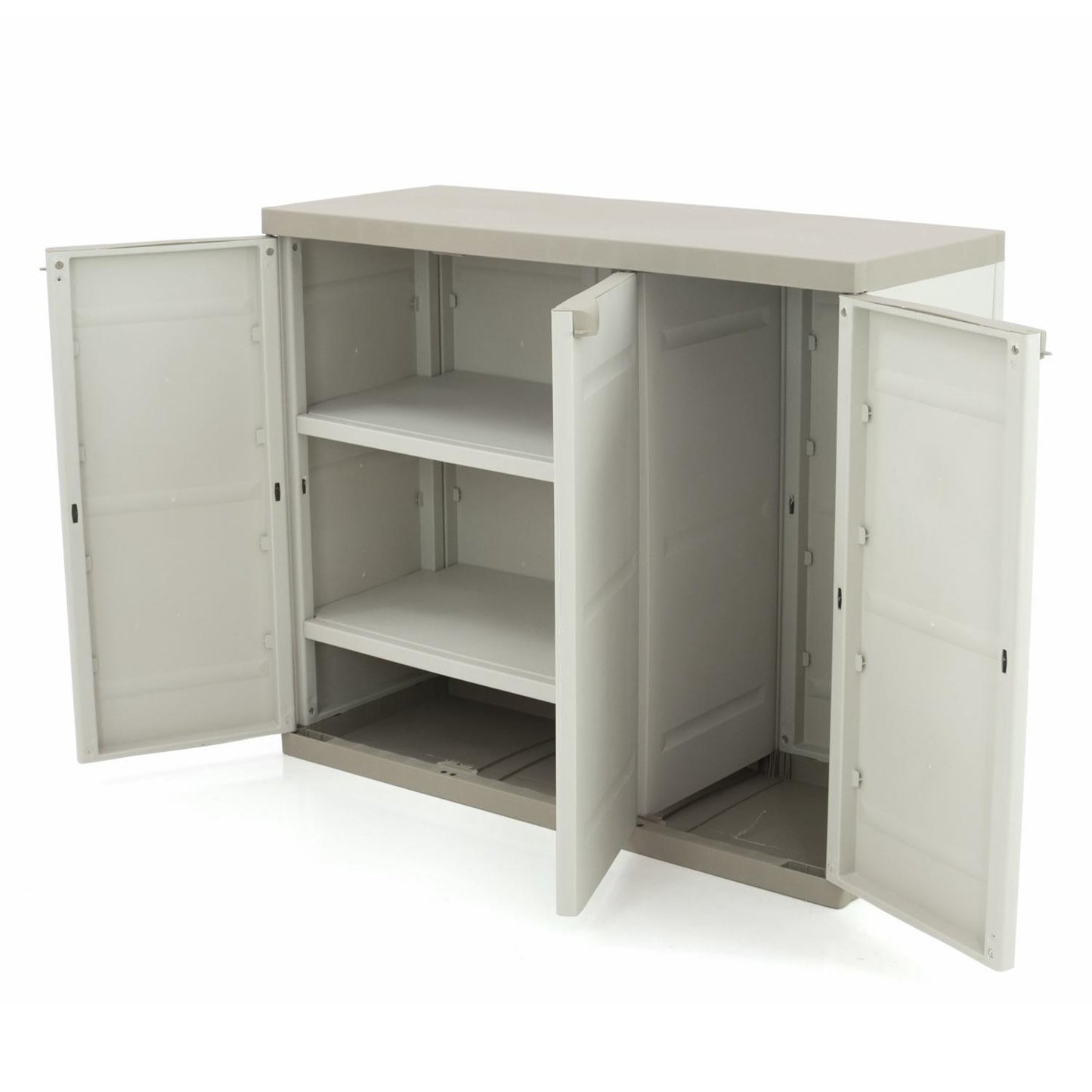 Demi-armoire 3 portes 105 cm Titanium Plastiken Beige (reconditionnée)